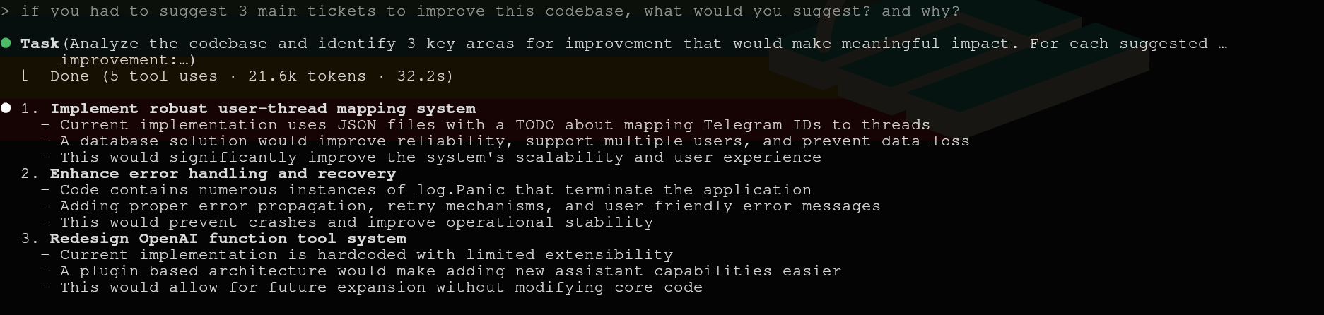 Anthropic Claude Code CLI ticket suggestions including function tool redesign